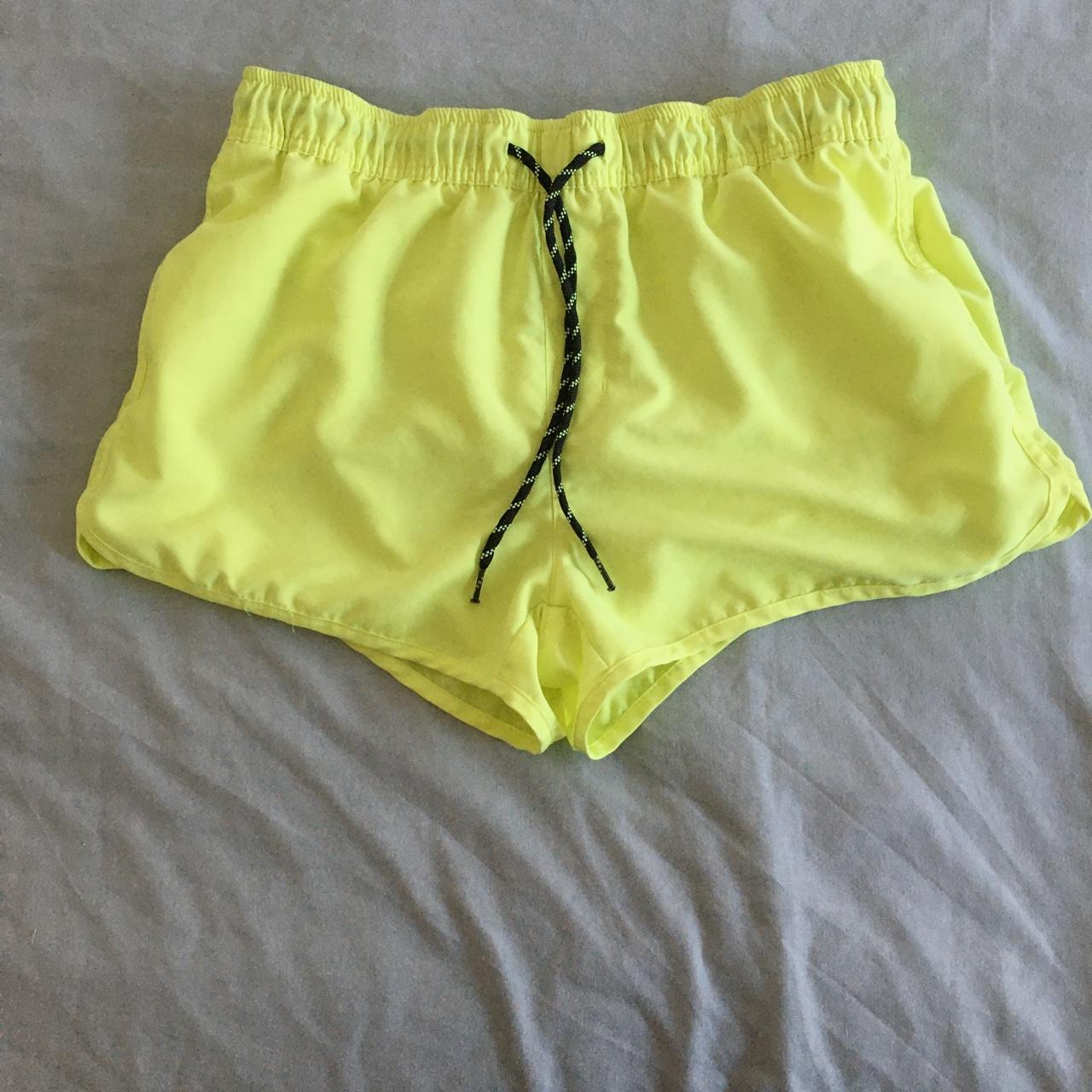 Lime green swim shorts prefect for chilling by the... Depop