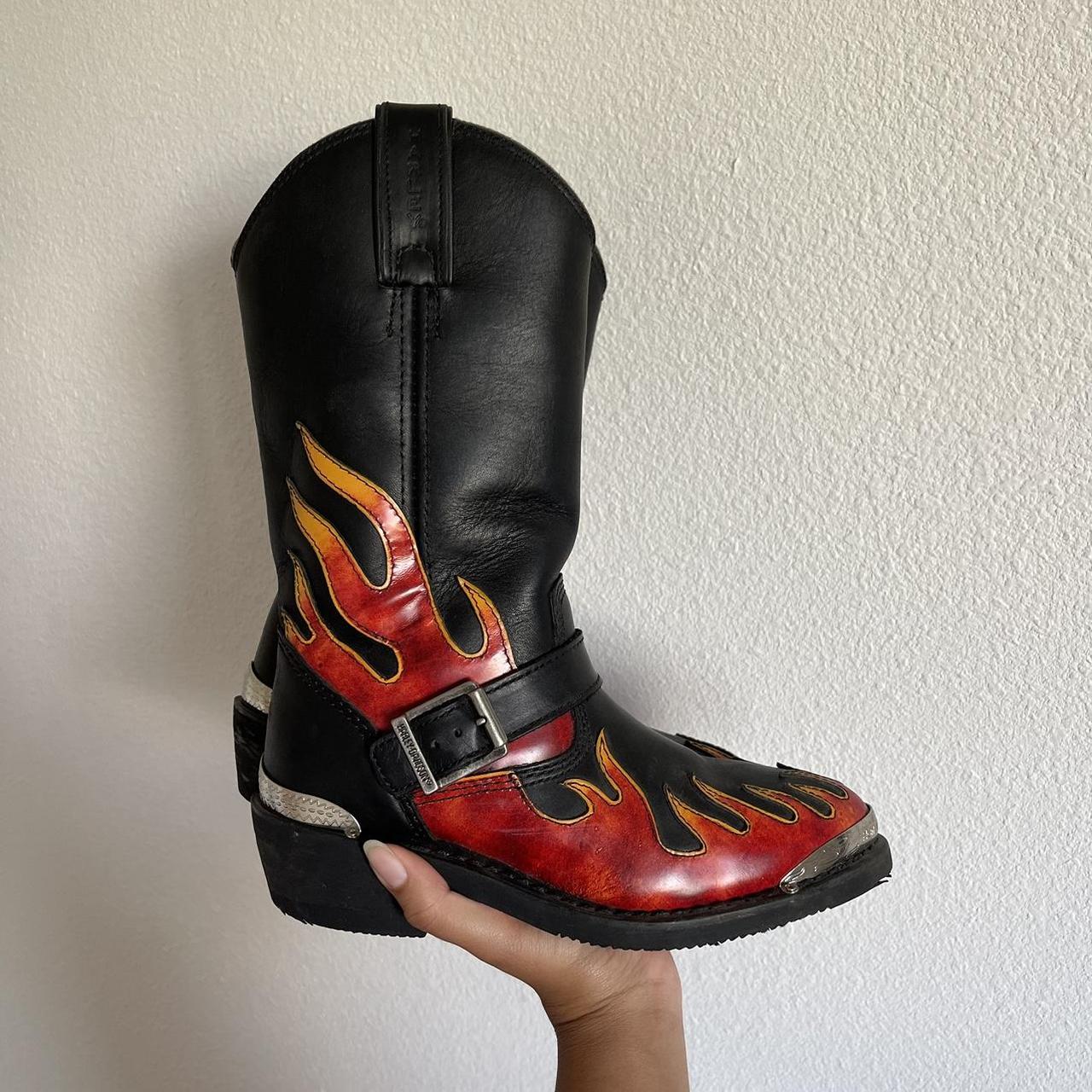 Harley flame boots best sale