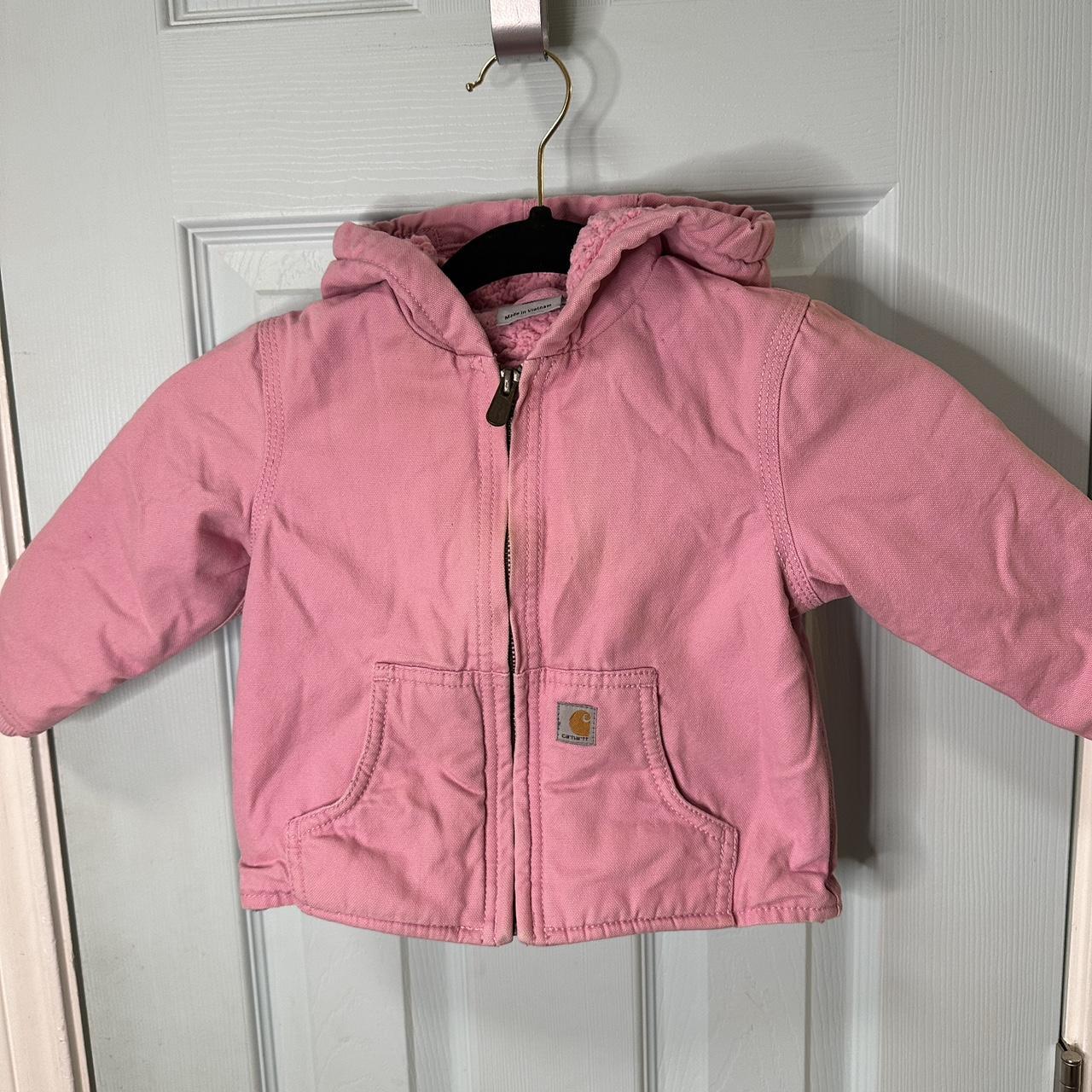 Baby pink Carhartt jacket (THIS IS A KIDS... - Depop