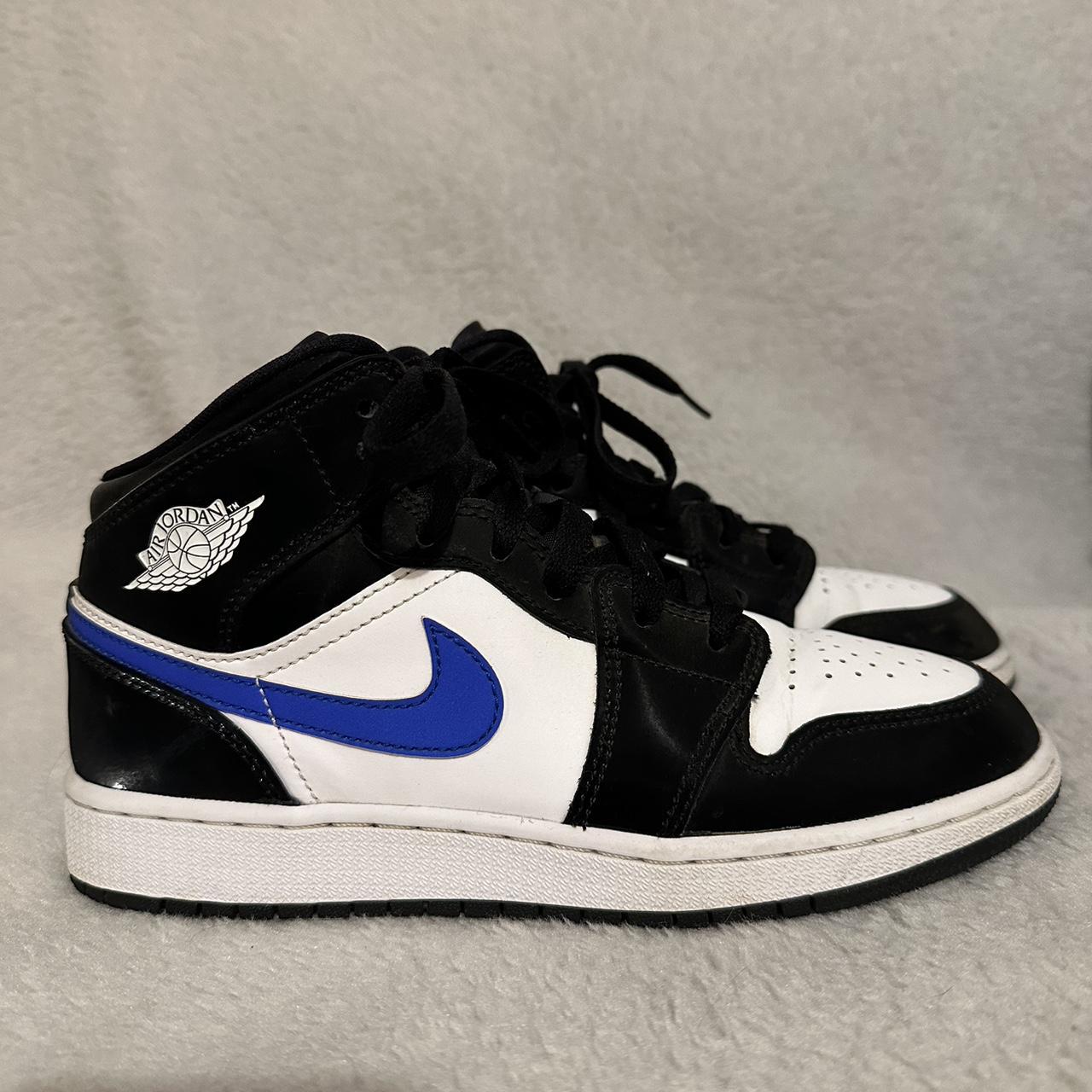 jordan 1 mid black racer blue