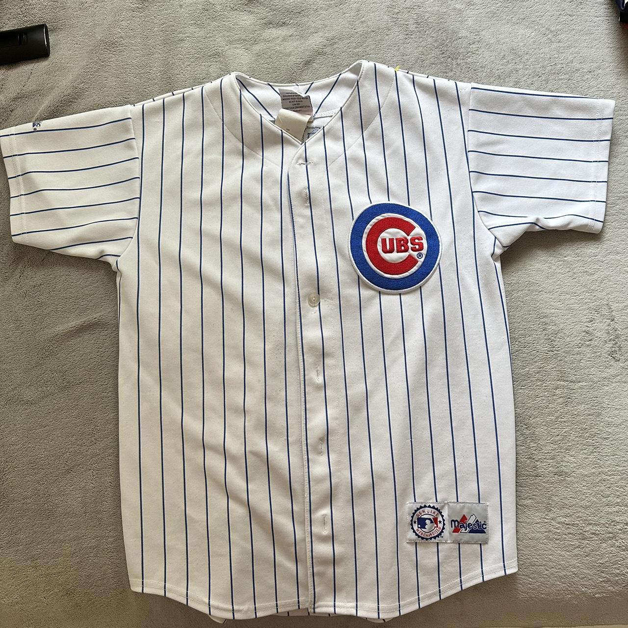 Great condition all white Cubs jersey XXL. Majestic - Depop