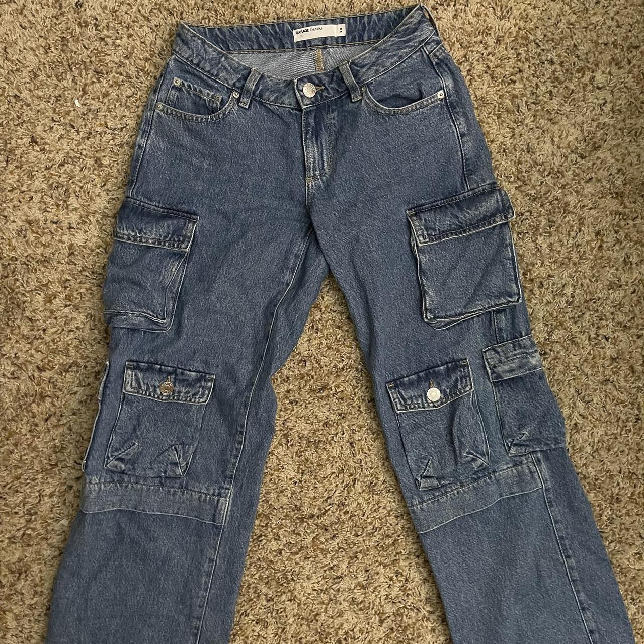 GARAGE Low Rise Wide Cargo Jean Size 0 PSA the... Depop