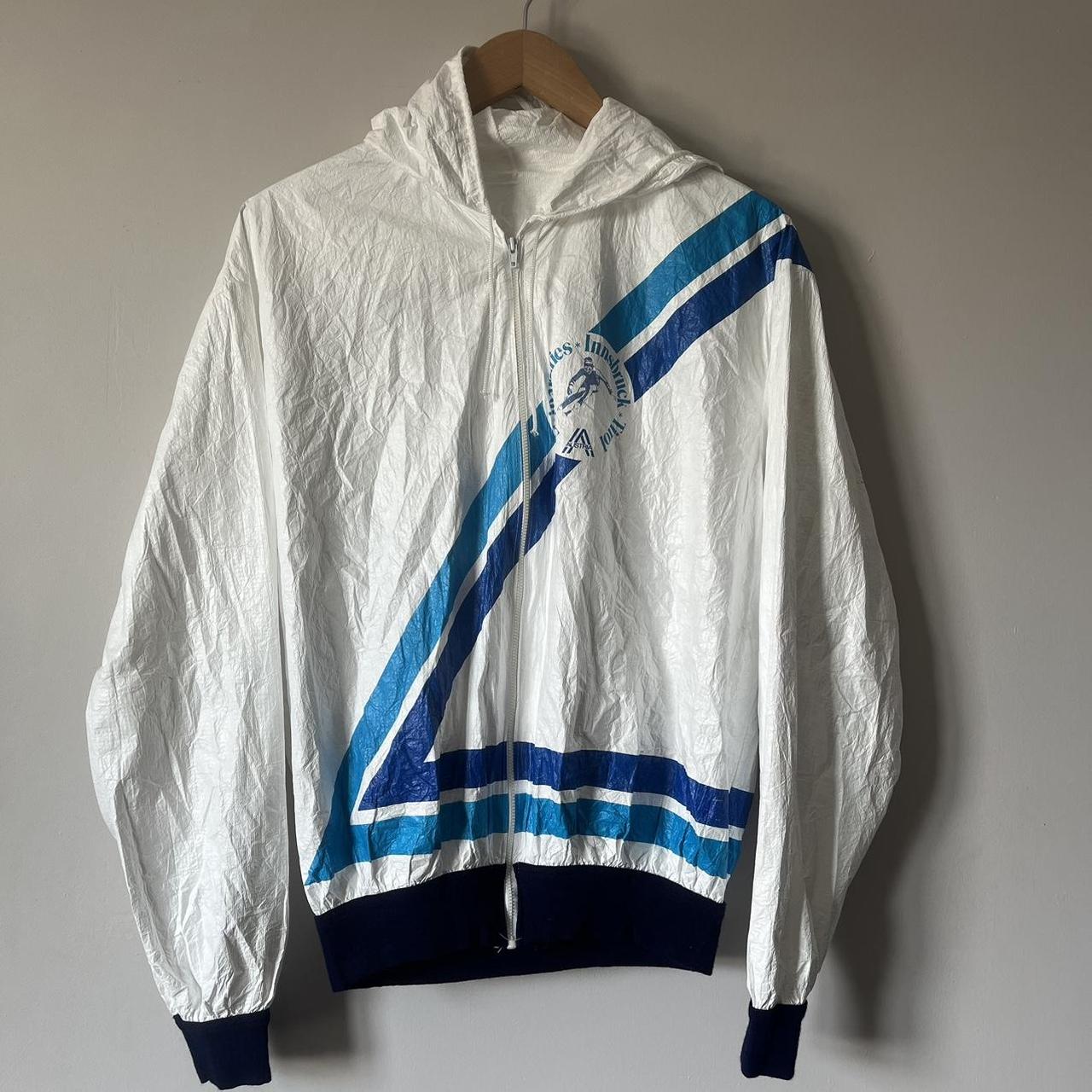 Retro polyethylene jacket very thin summer... Depop