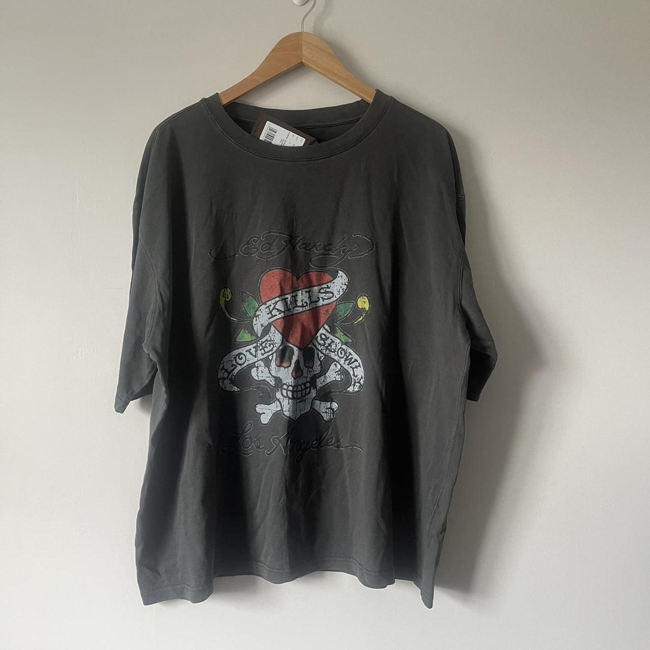 Deadstock Ed Hardy Love Kills Slowly oversized... - Depop