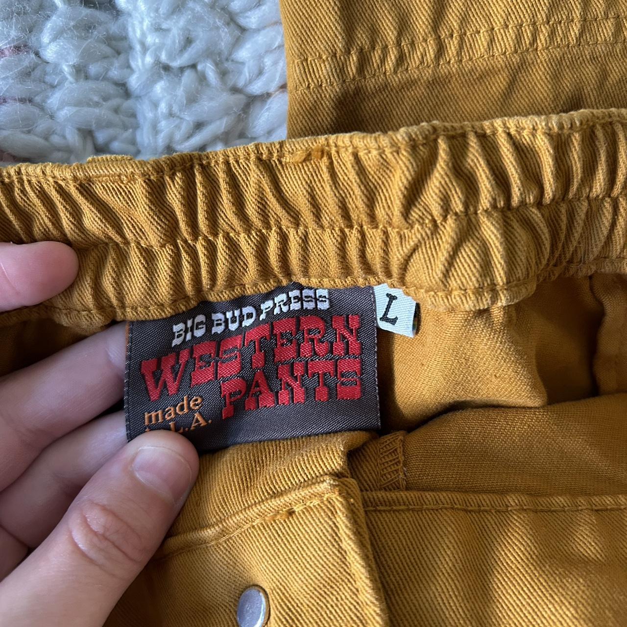 Big Bud Press Women S Yellow Trousers Depop   P0 