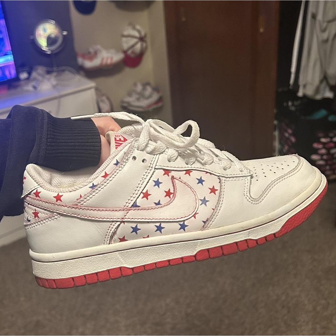 nike dunk low 4th of july $500+ on Depop