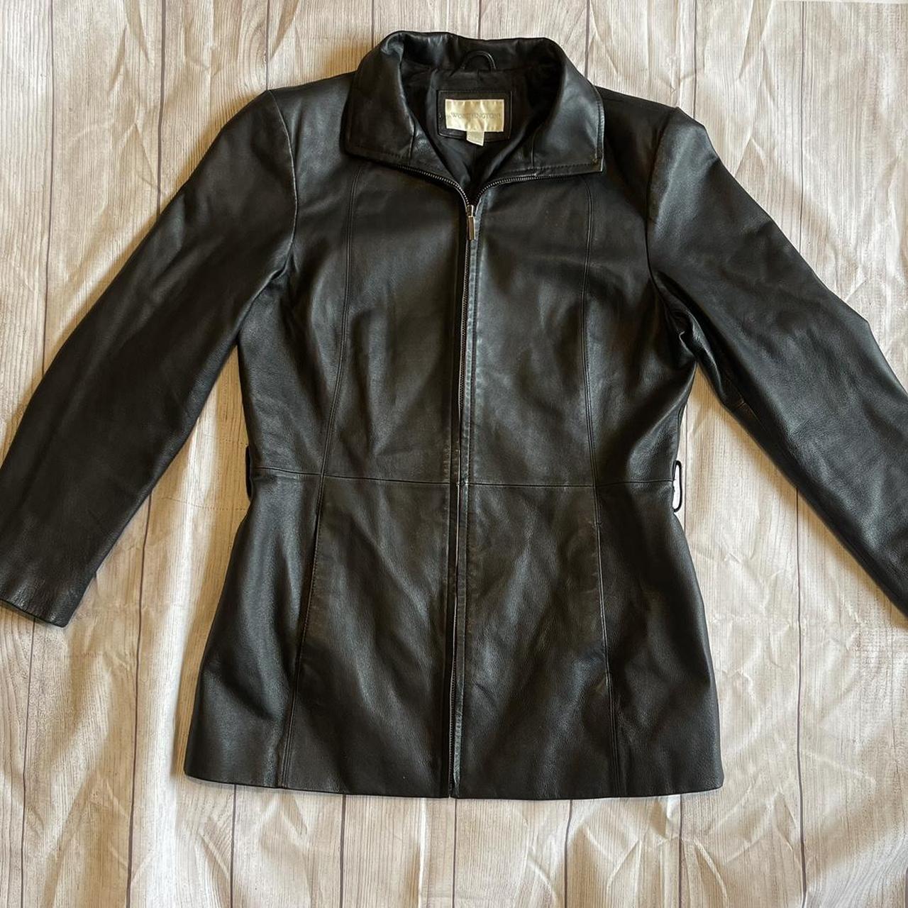 Vintage Worthington Leather Jacket size medium -... - Depop