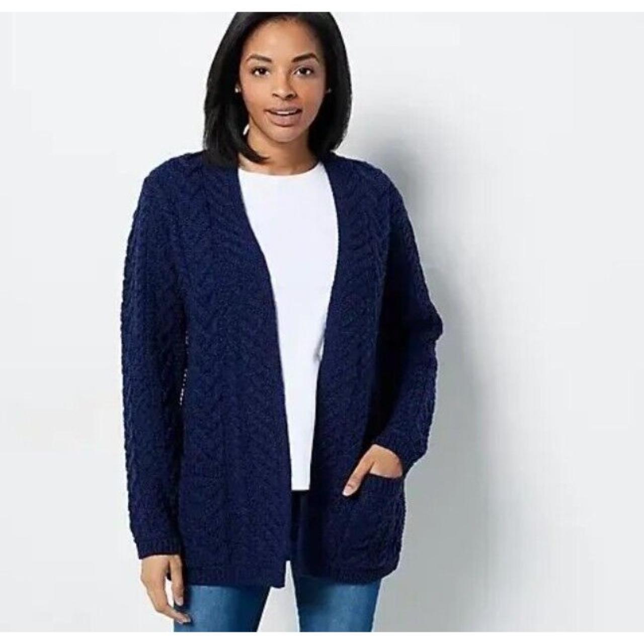 Merino wool open front cardigan best sale