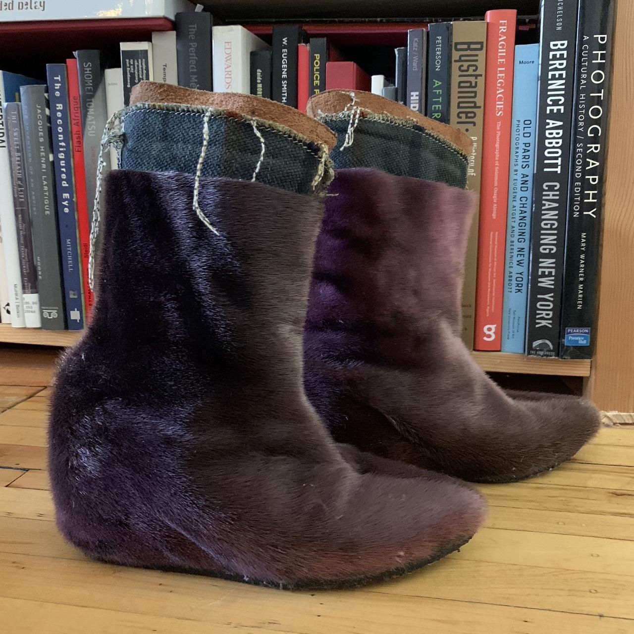 my fav Mihara Yasuhiro fur boots! Size 7 (23.5)... - Depop