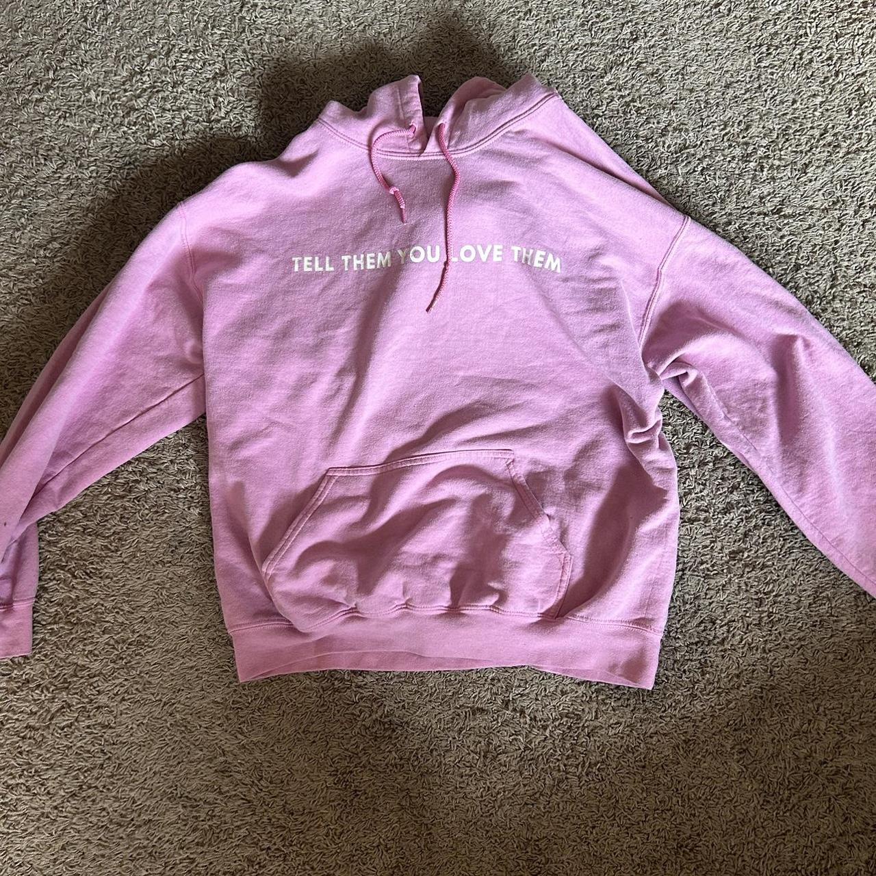 Urban Outfitters Women's Pink and Red Hoodie