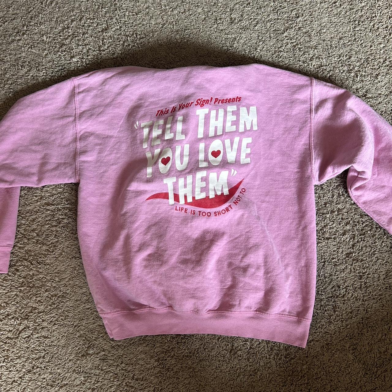 Urban Outfitters Women's Pink and Red Hoodie (2)