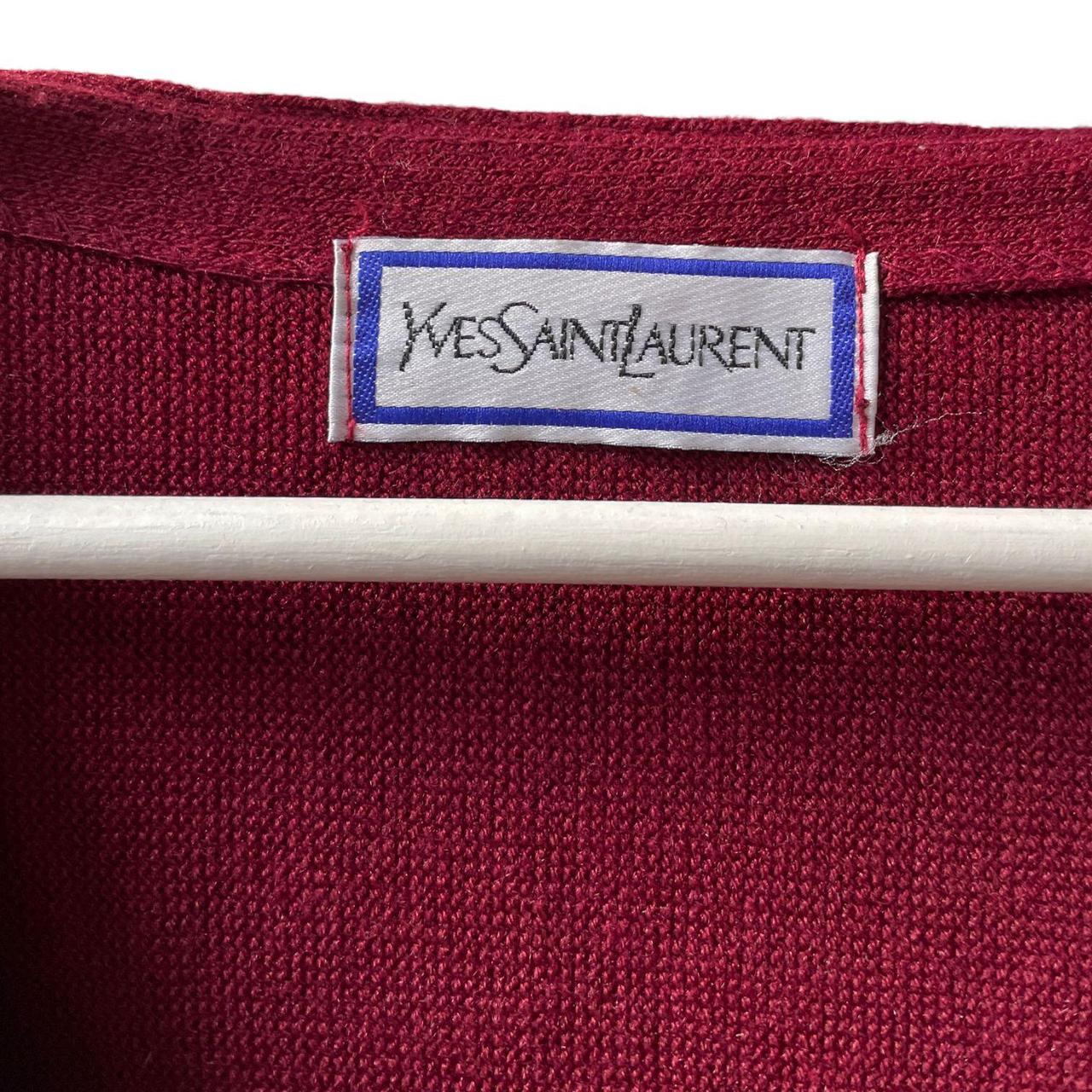 Yves Saint Laurent Men's Red Jumper | Depop