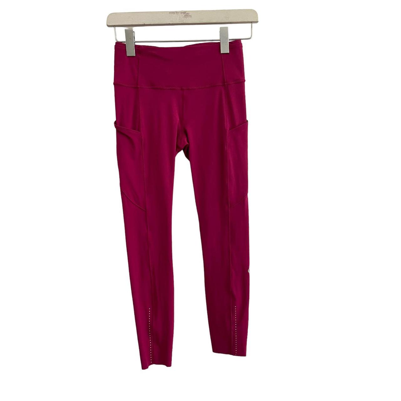 Lululemon Yoga Pants Pink Leggings Hot Pants... Depop