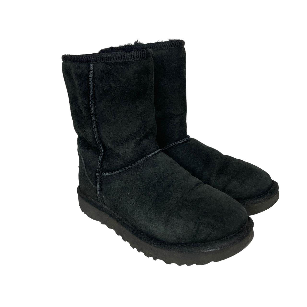 Ugg Sheepskin Boots Black Ladies Size 4.5UK Ugg... - Depop