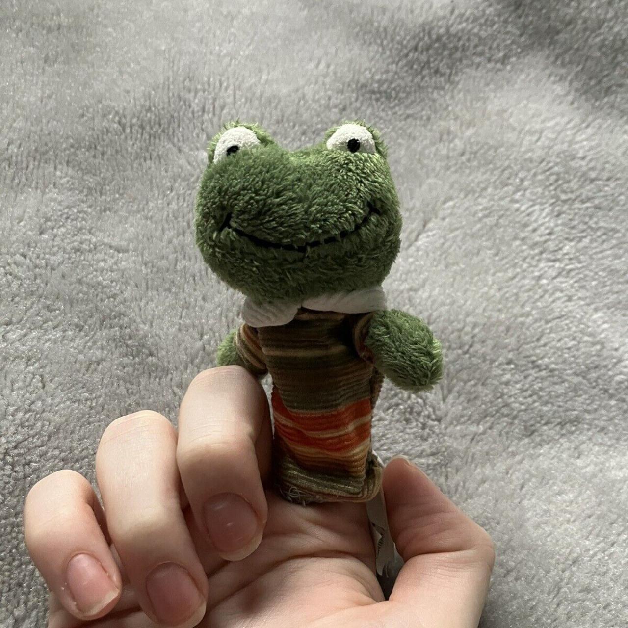 Jellycat Little Friend Finger Puppet Striped Green... Depop