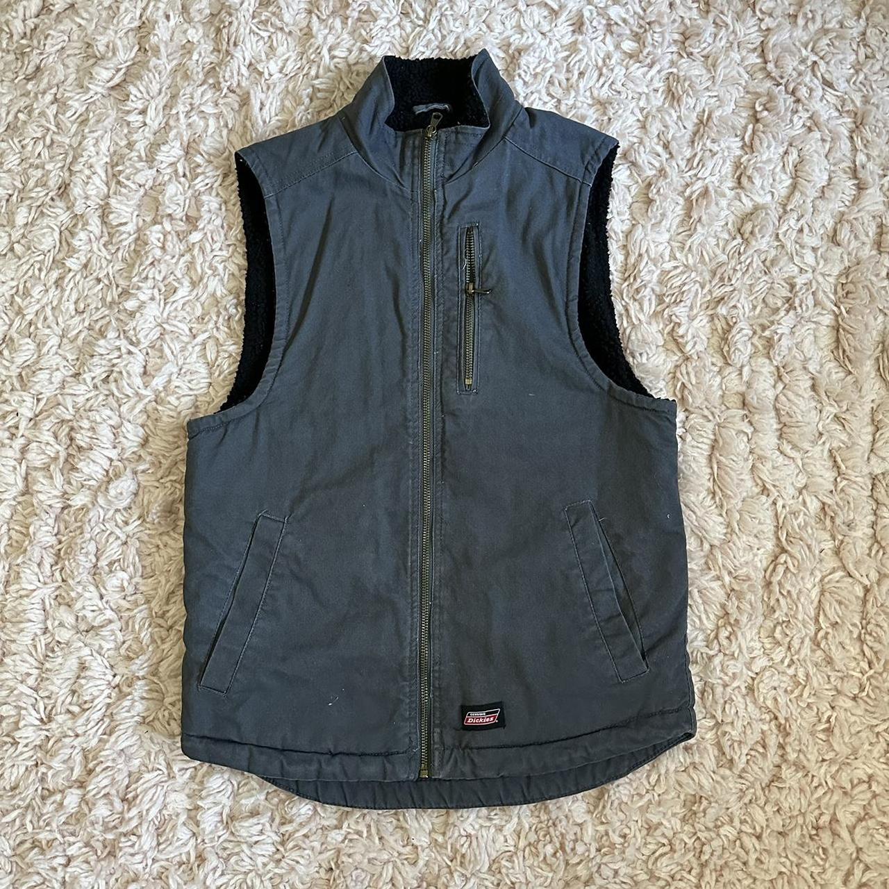 Dickies Men's Grey Gilet | Depop