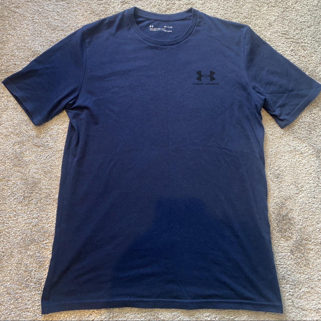 Under Armour Blue T Shirt Size: S RRP: £29 Price:... - Depop