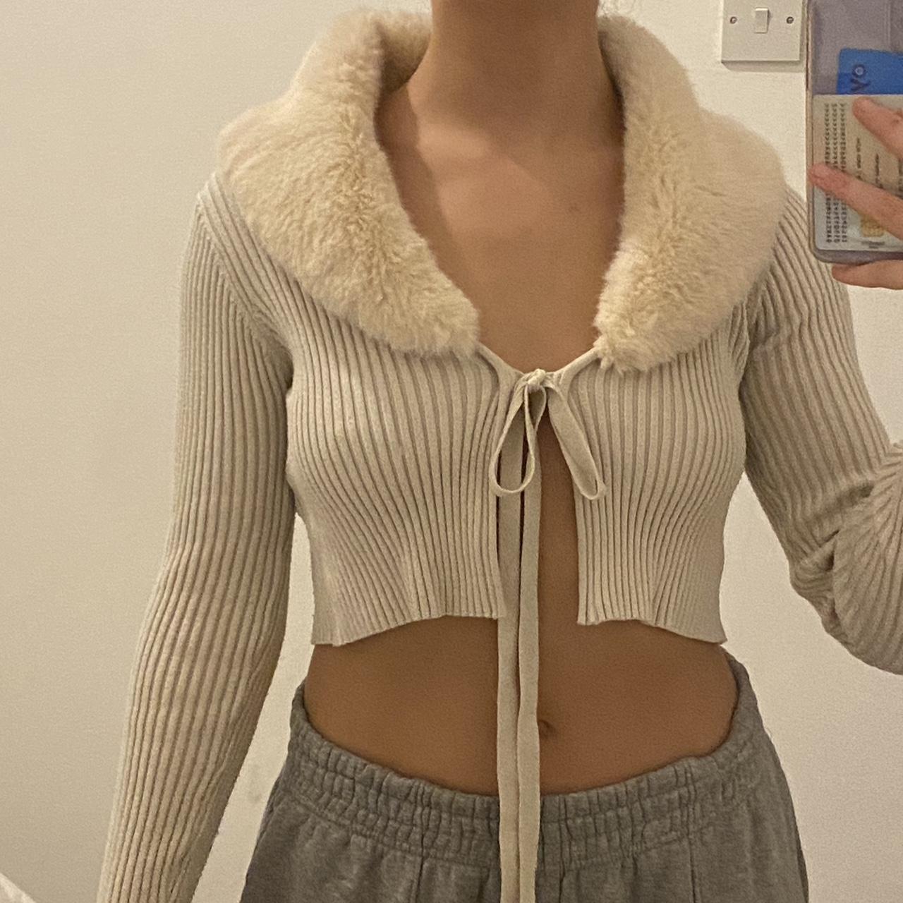fur neck tie