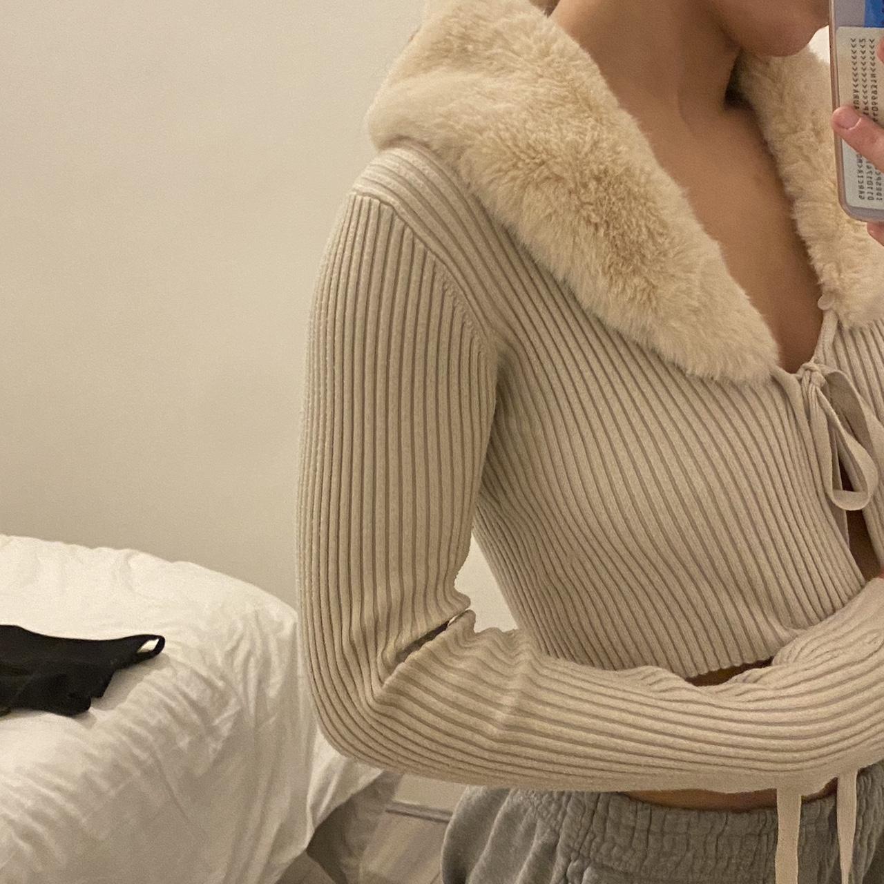 fur neck tie