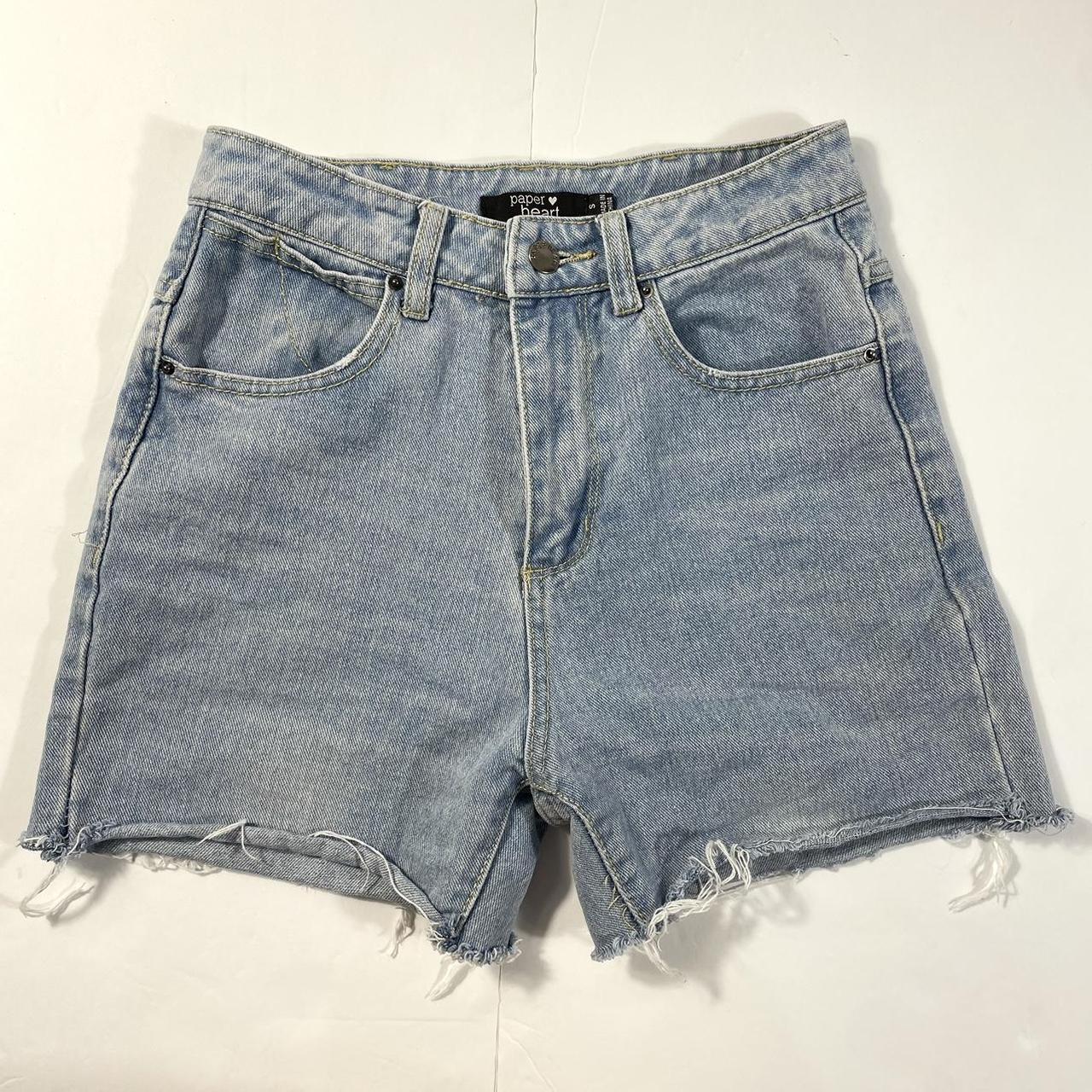 high waisted denim shorts ur perf everyday cutoff... - Depop