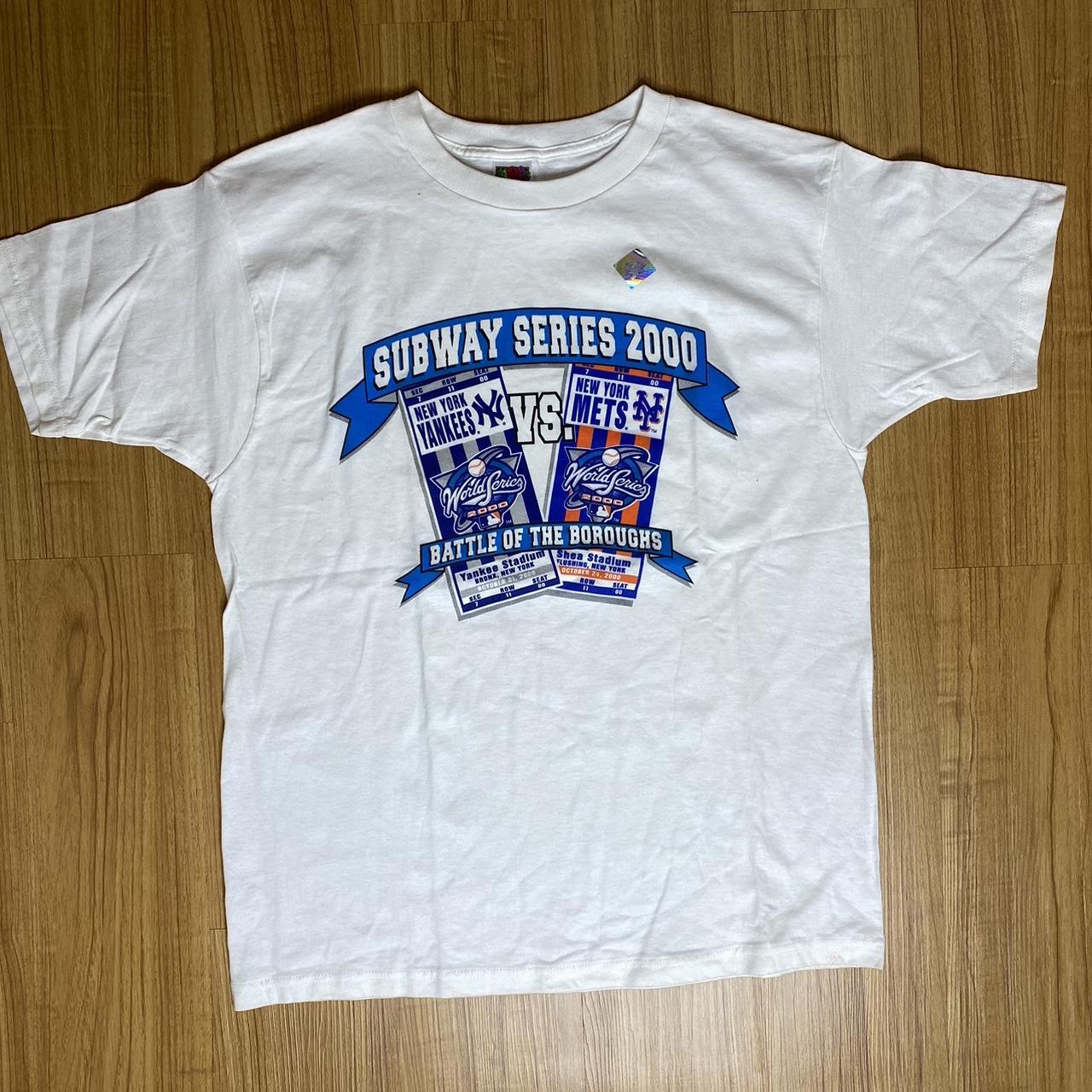 Vintage Deadstock MLB Subway Series New York Yankees Vs Mets 2000 T Shirt