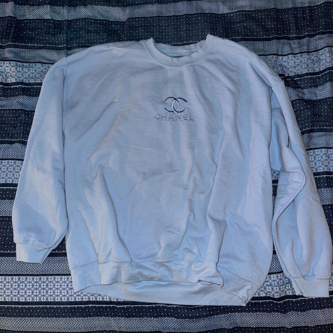 Chanel discount blue sweatshirt