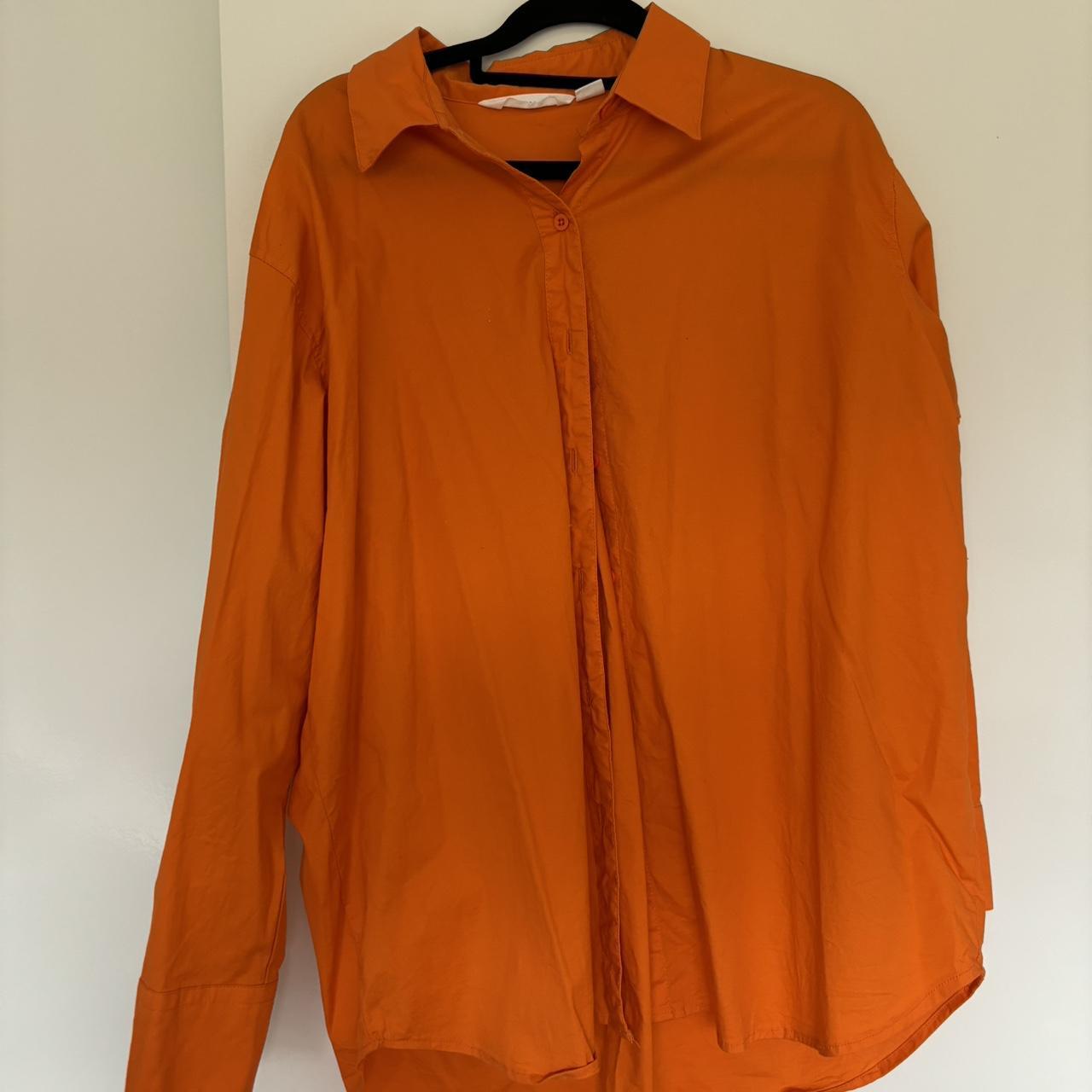 Oversized glassons orange shirt - Depop