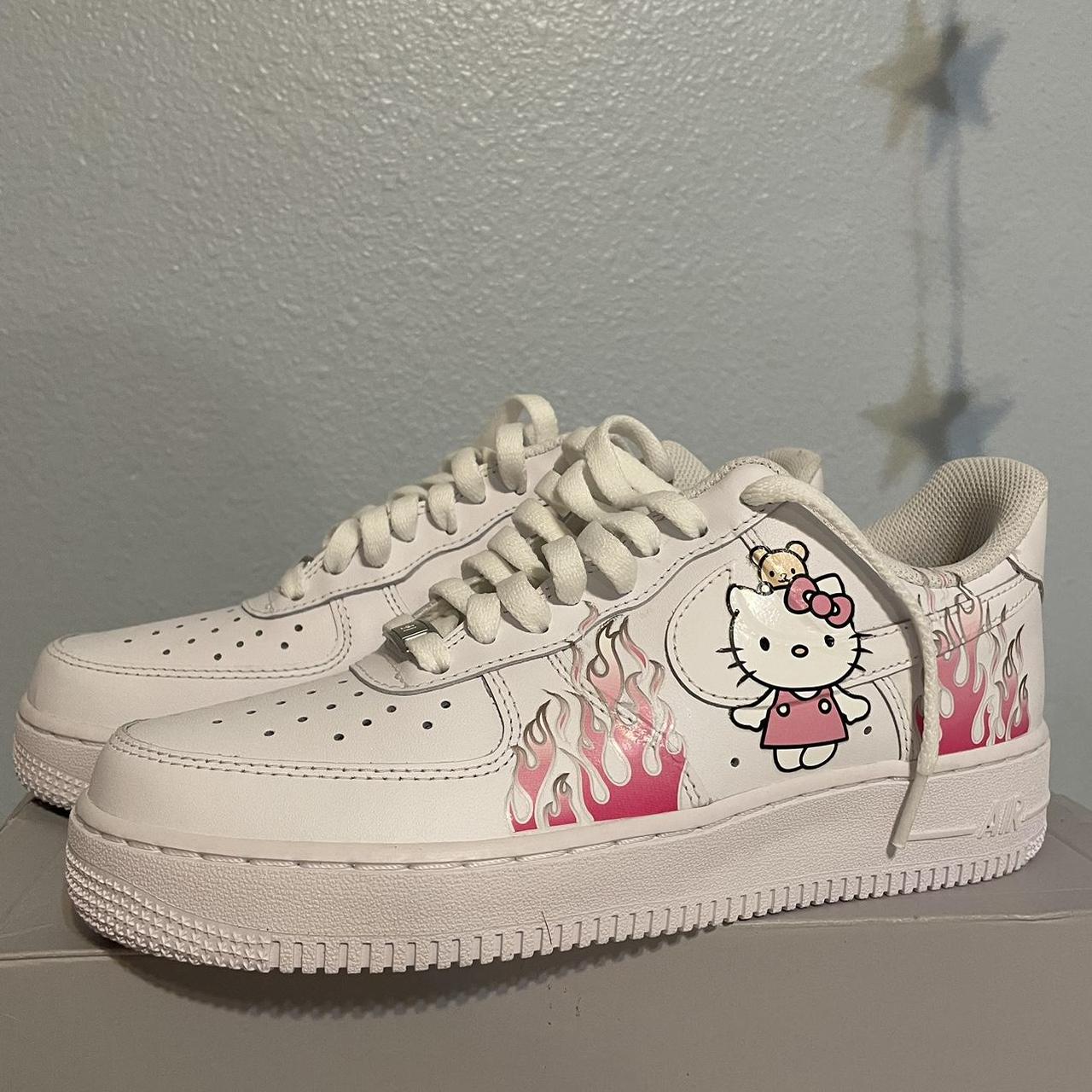 Hello Kitty Air Force 1 Fits a women’s size 9/... - Depop