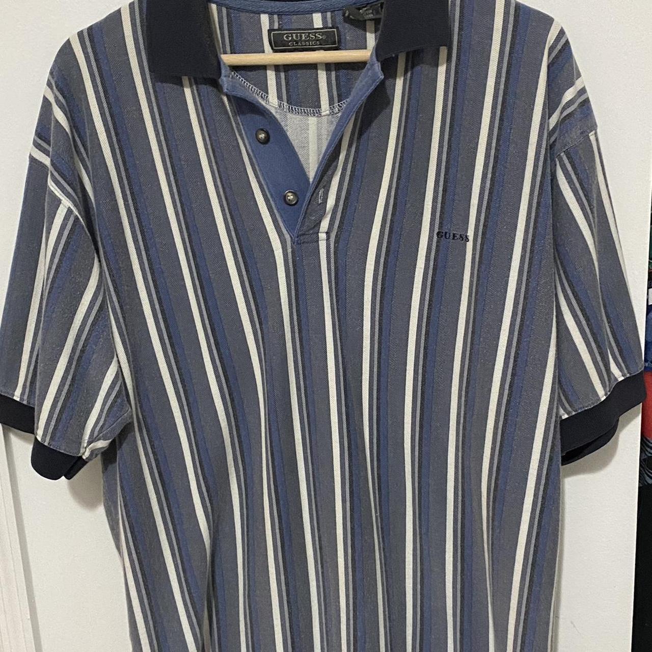 Guess striped clearance polo