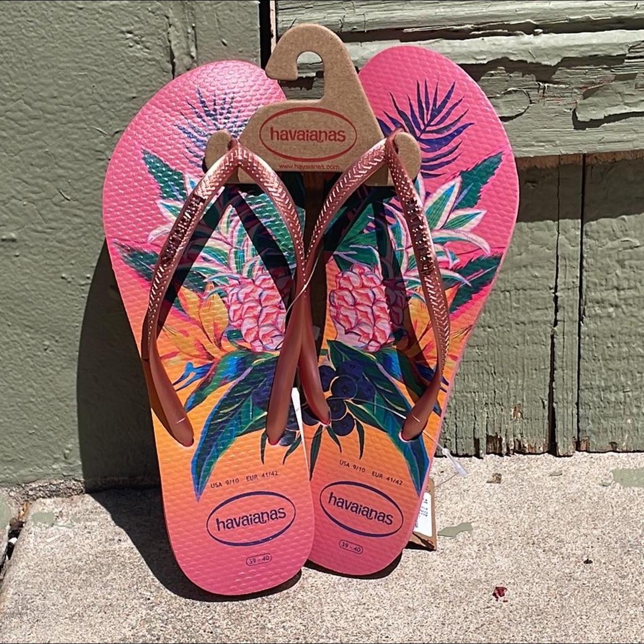 nwt-havaianas-pink-pineapple-slim-tropical-flip-flop-depop