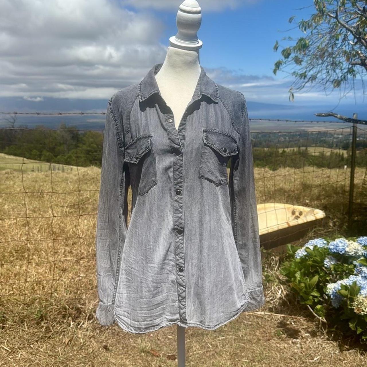 Rails Women's Blouse - Grey - XS – Rails Gray Wes… - image 1