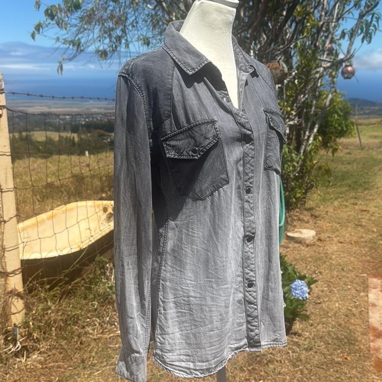 Rails Women's Blouse - Grey - XS – Rails Gray Wes… - image 3