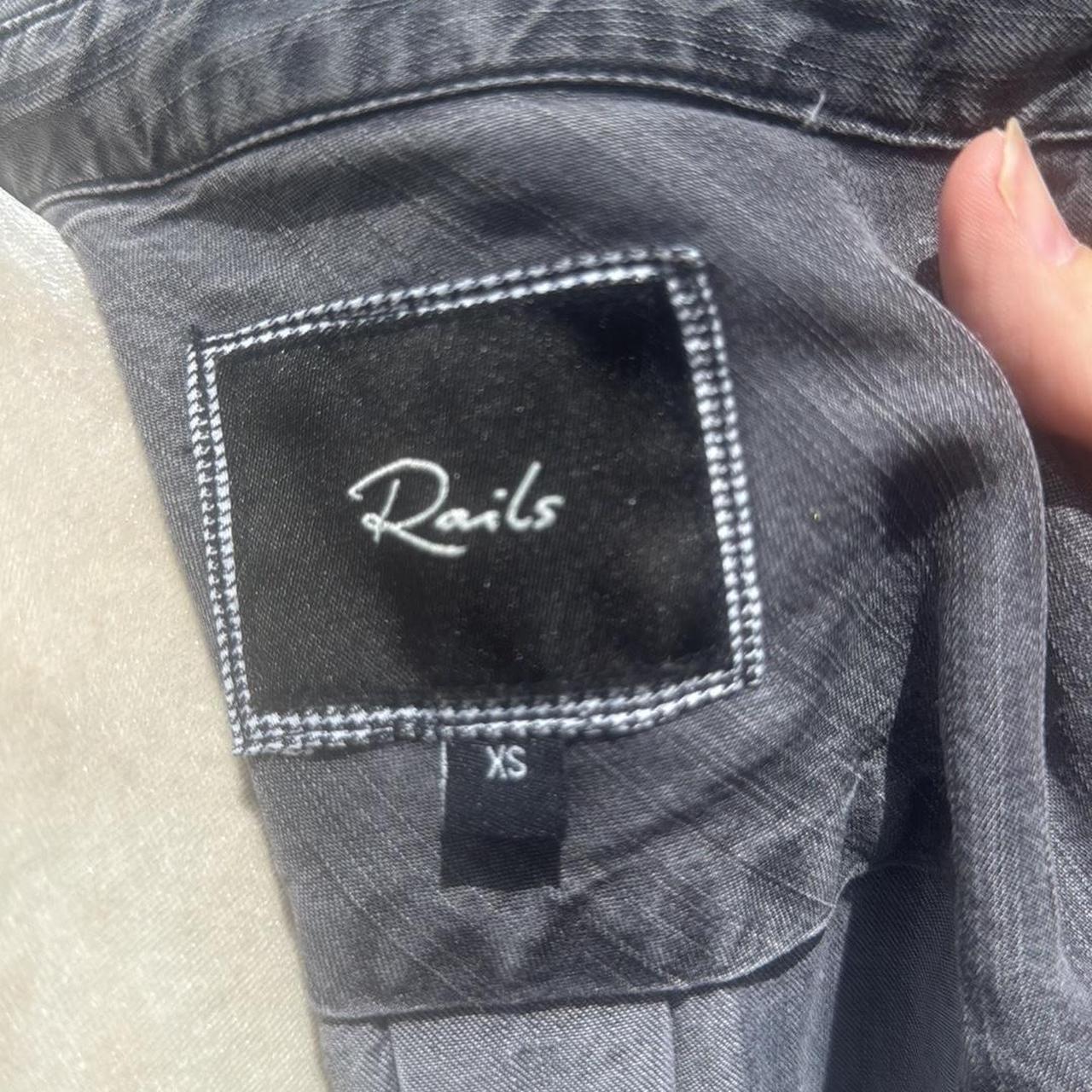 Rails Women's Blouse - Grey - XS – Rails Gray Wes… - image 5