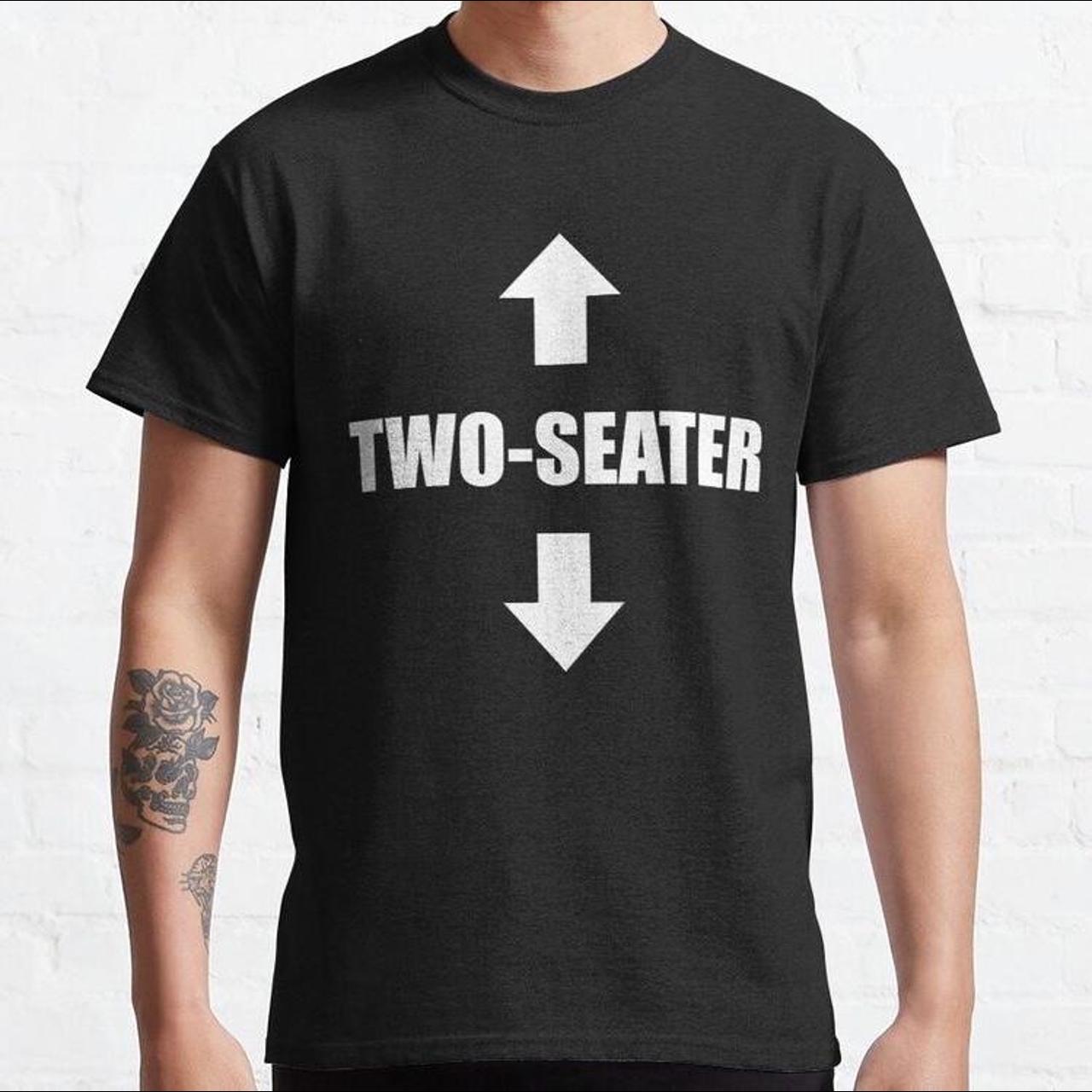 Two seater T-shirt Black T-shirt Brand new FREE... - Depop