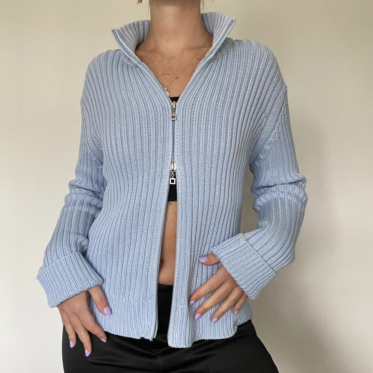 Women's Blue Cardigan | Depop