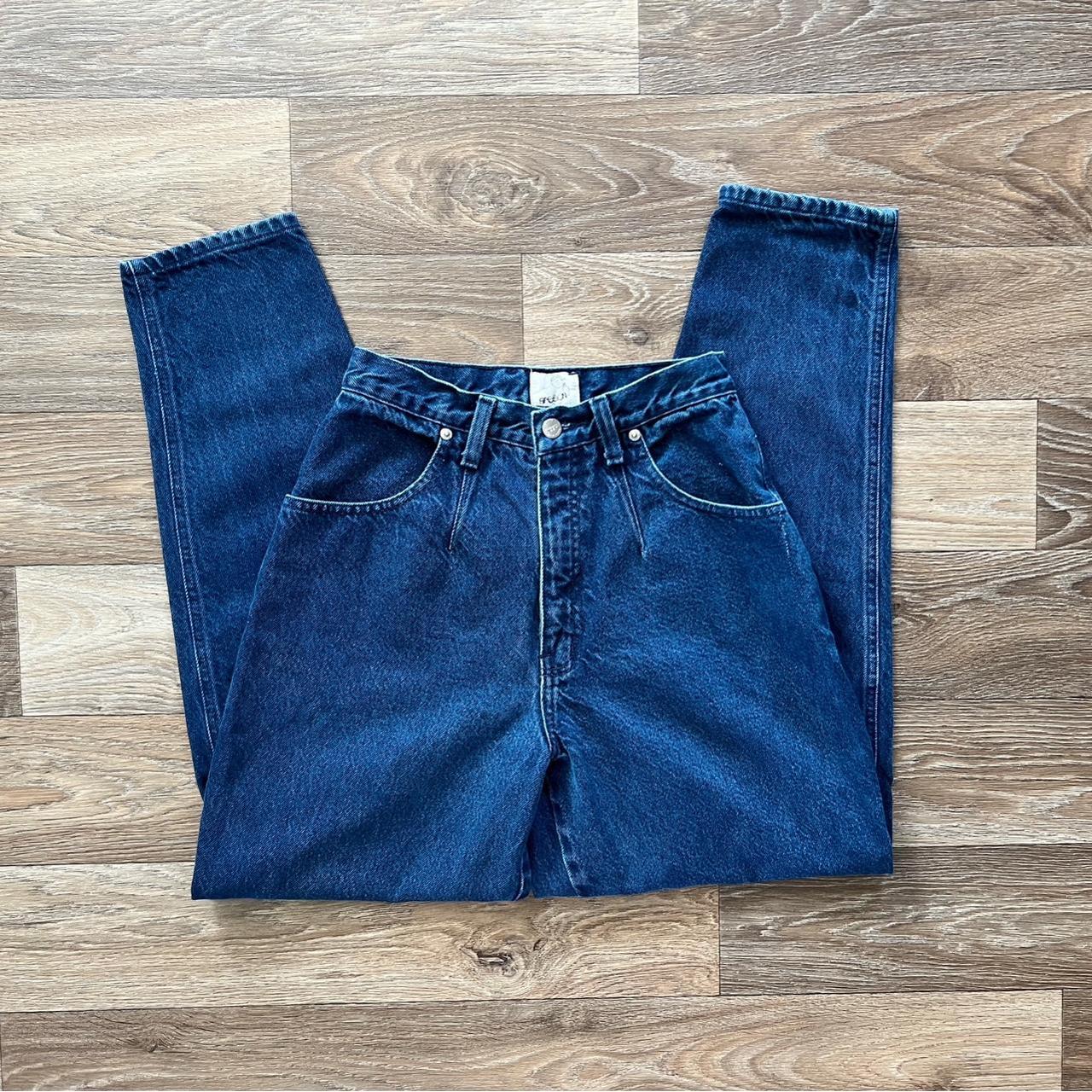 Vintage Sasson high waisted denim blue jeans! Great... Depop