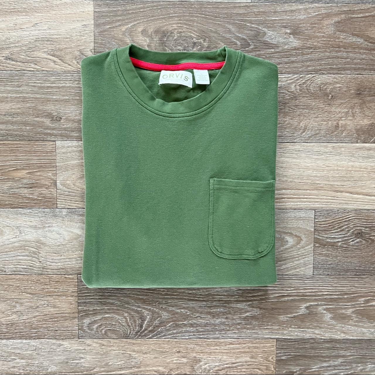 Vintage Orvis green pocket tee! Great condition!... - Depop