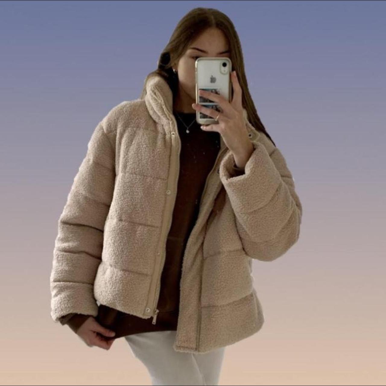 Primark Women's Cream Coat Depop