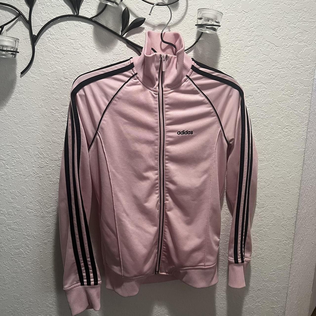 Adidas Women's Pink Jumper Depop