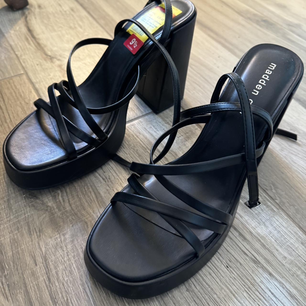 Madden girl black strappy heels best sale