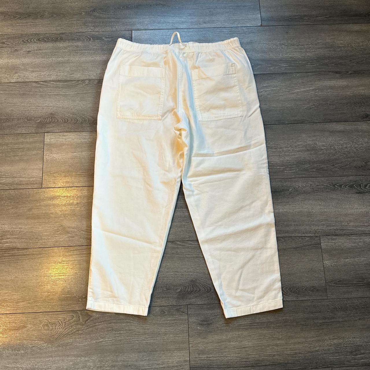 Zara Men’s white linen pants. Size XL. - Depop