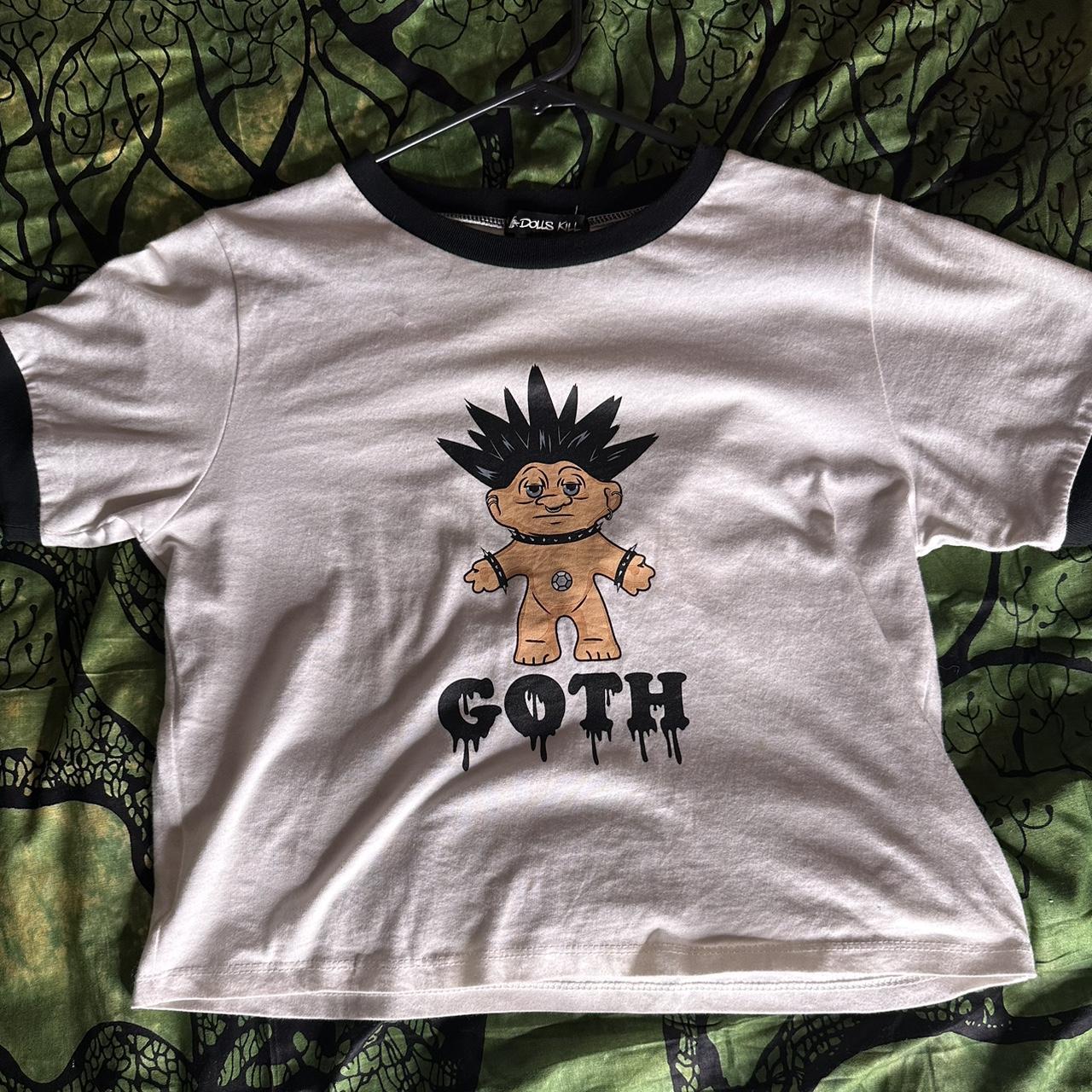 DOLLSKILL X TROLLS COLLECTION GOTH TROLL CROPPED | Depop