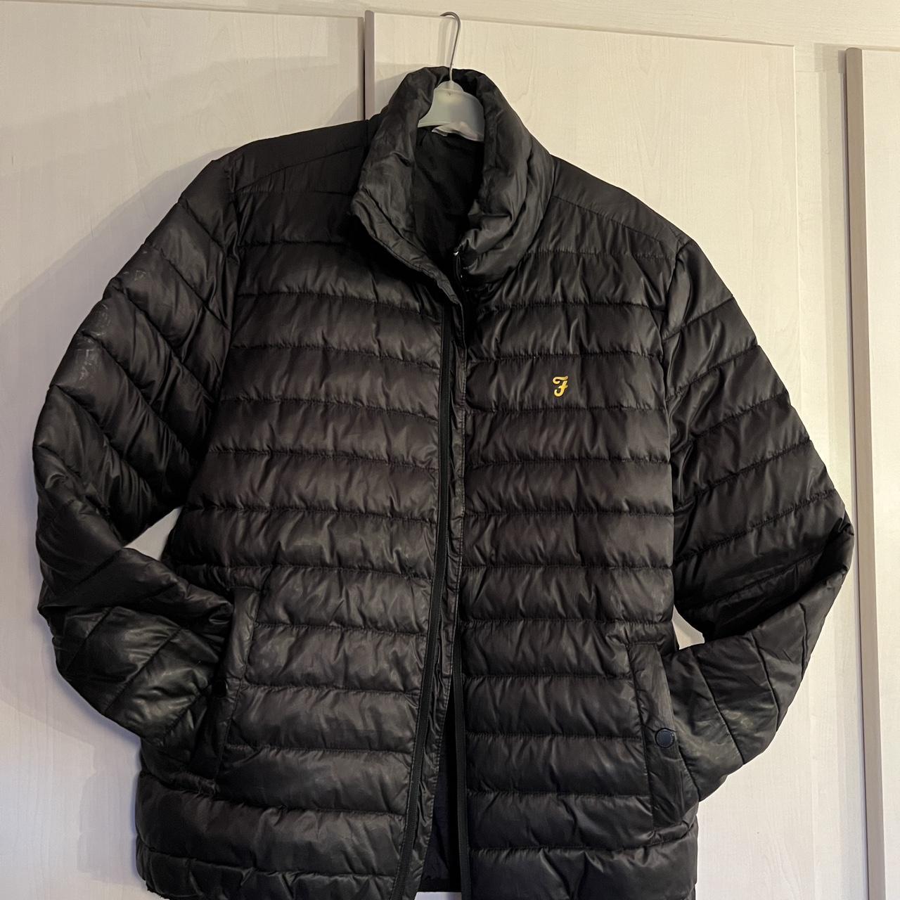 Farah puffer jacket on sale black