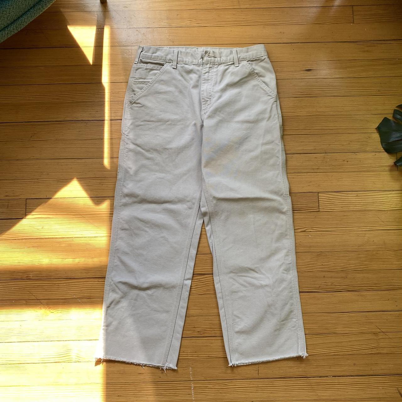 White Carhartt Painter Pants Size 32x28 Used to be... - Depop