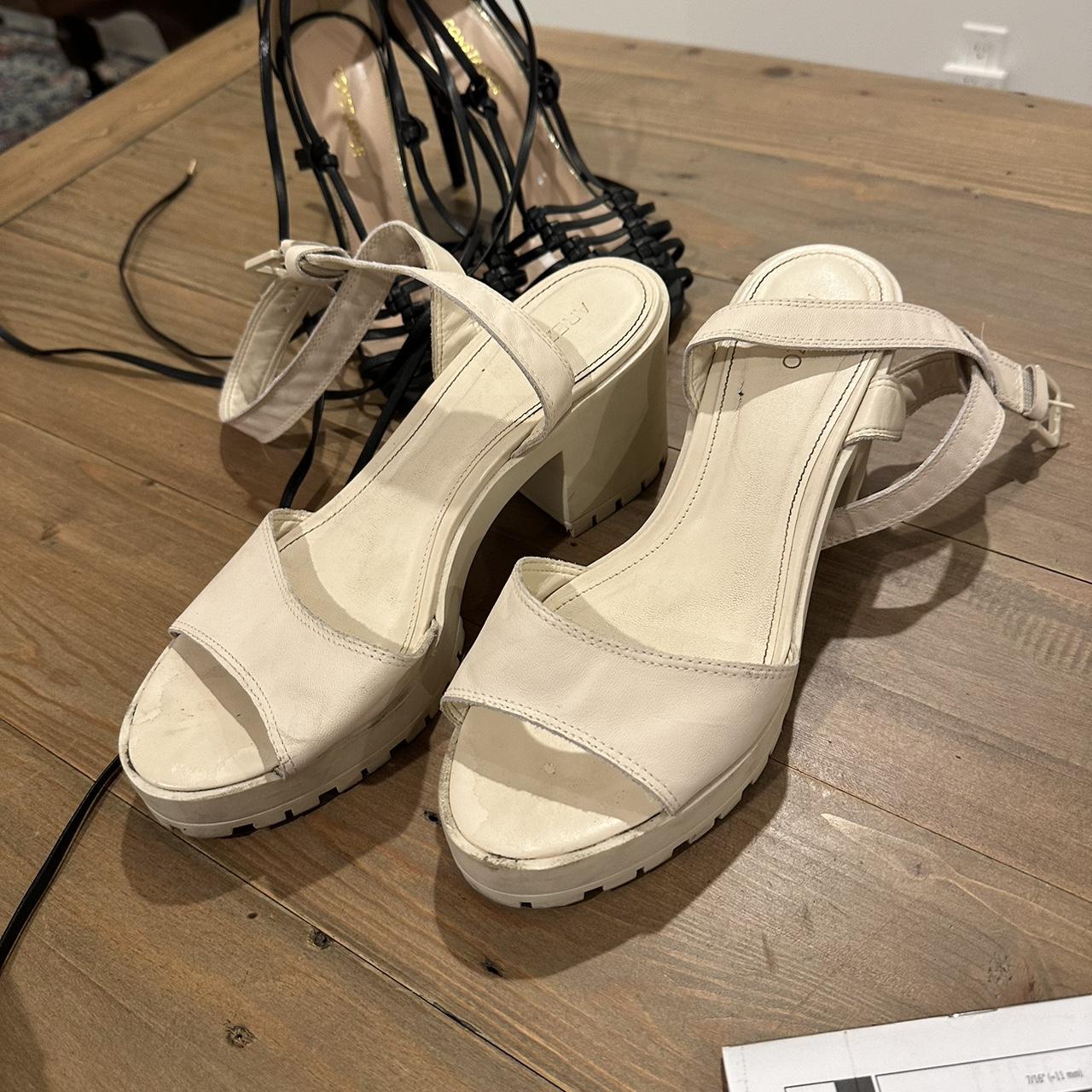 brazilian white mary jane heels from the brazilian... - Depop