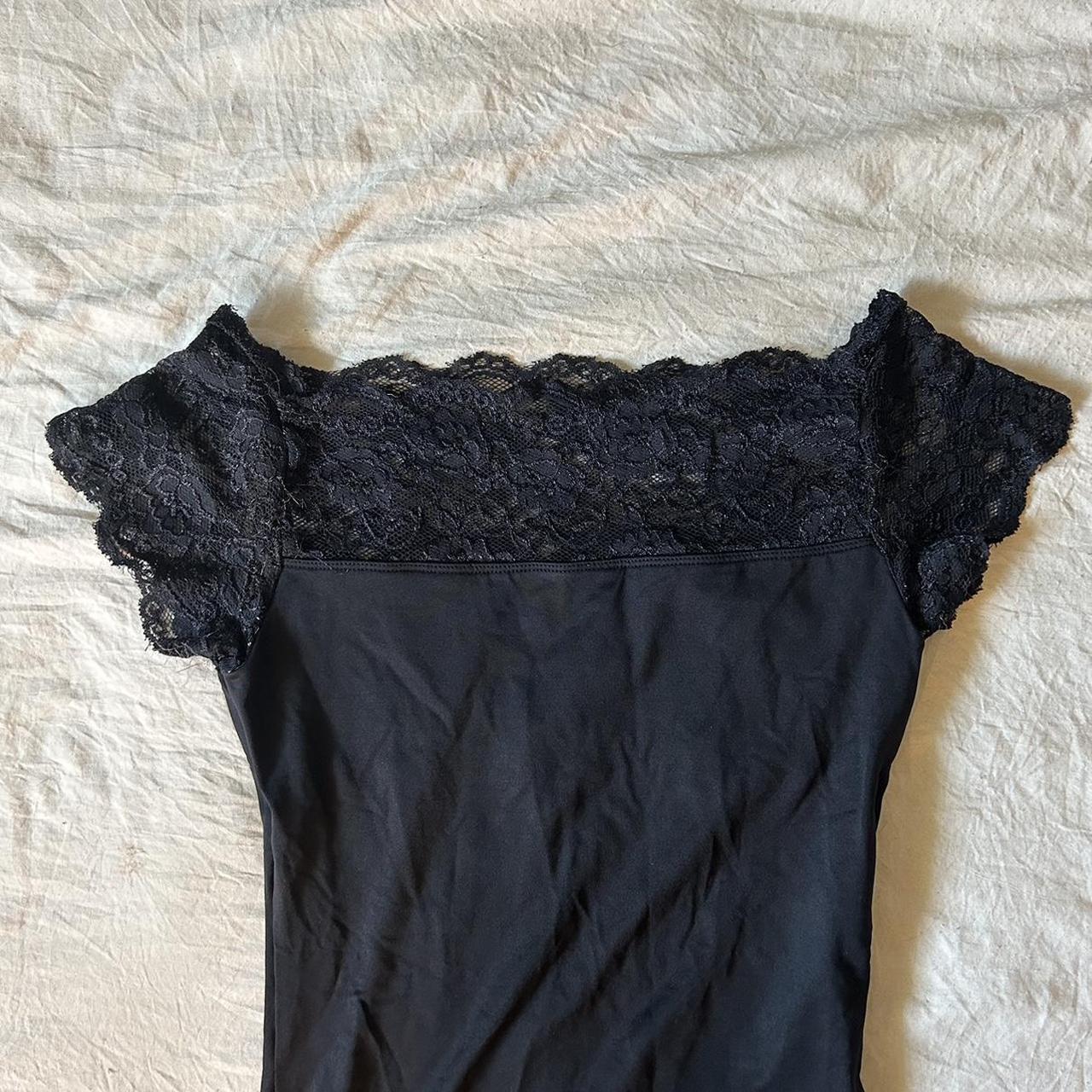 GAYNOR MINDEN LACE CAP SLEEVE LEOTARD Size L - One... - Depop