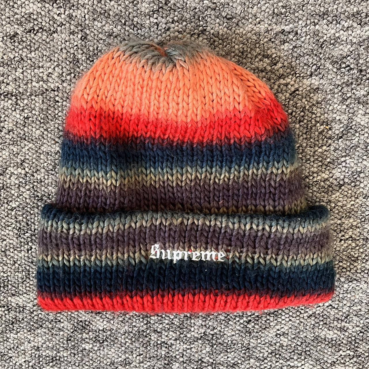 Supreme Gradient Spacedye Beanie Black on way - Depop