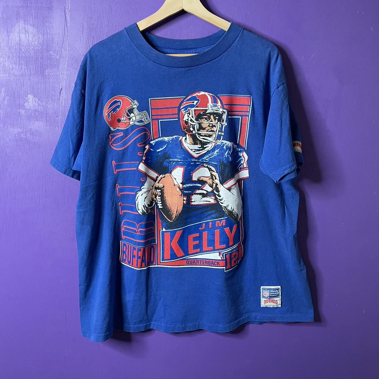 1990 Mitchell Ness NFL BUFFALO BILLS Jim Kelly 12 - Depop