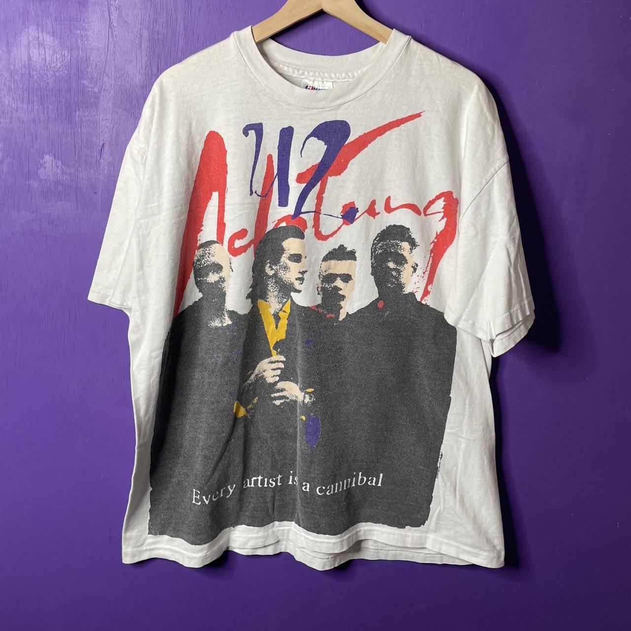 Vintage 90s U2 Zoo TV tour AOP t-shirt. Is in...