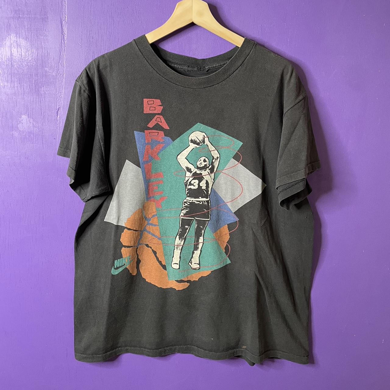 Vintage 90s Nike Charles Barkley faded art style... - Depop